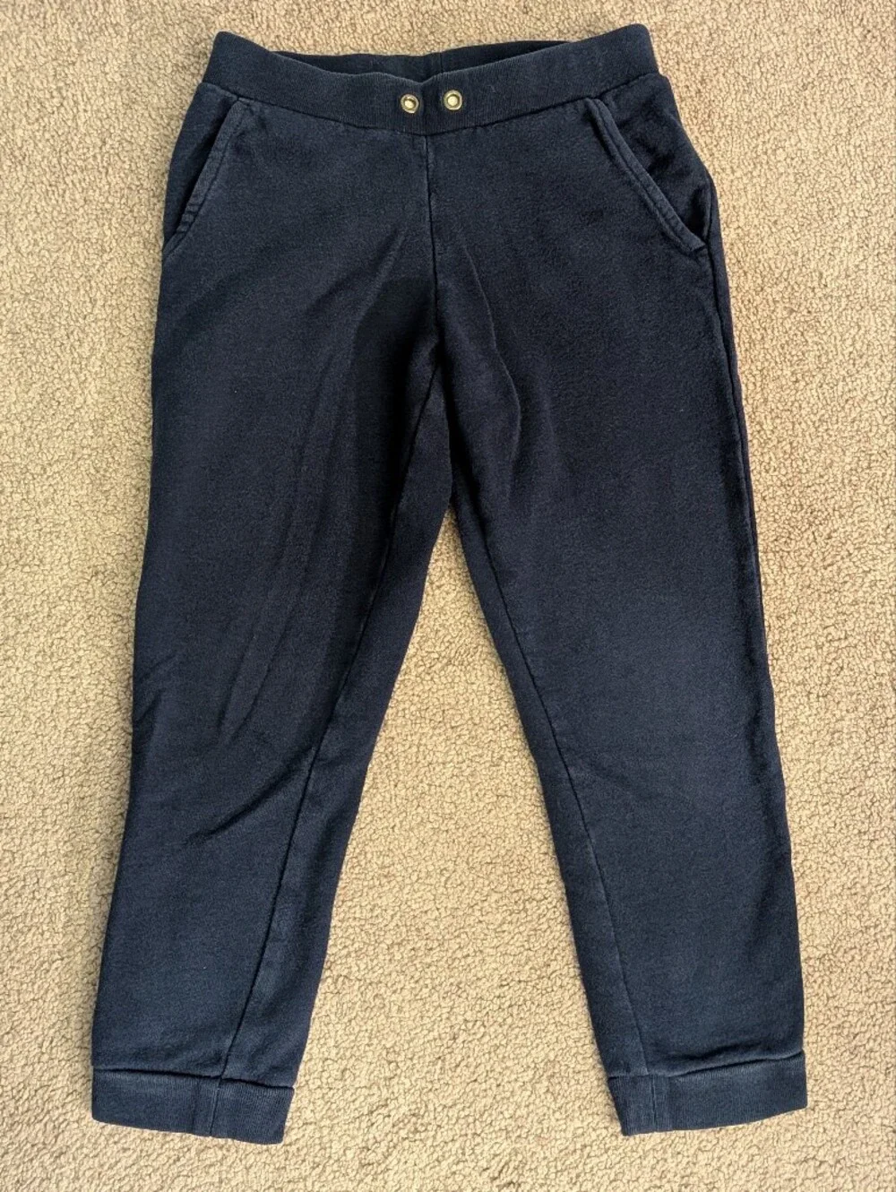 Carter's kids navy blue terry joggers size 5